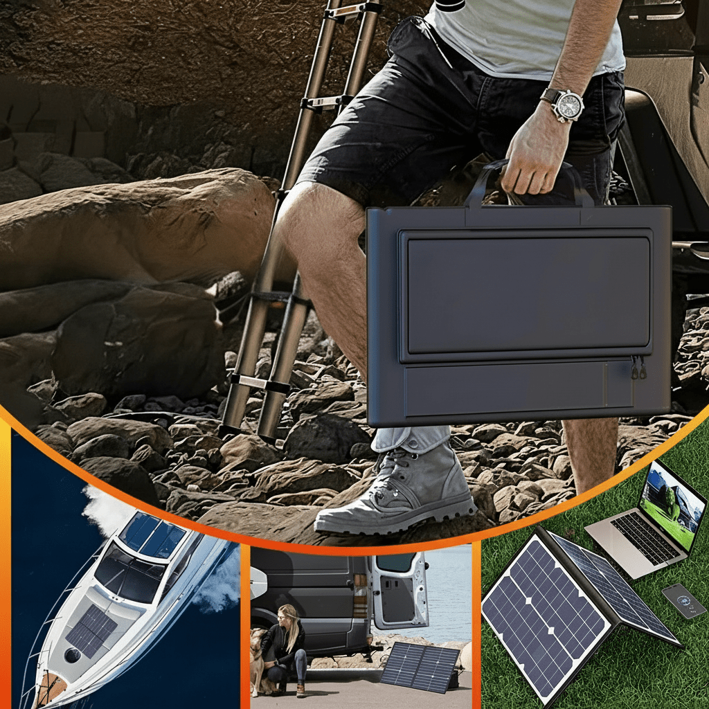 SolarPower compact opvouwbaar zonnepaneel 1000W