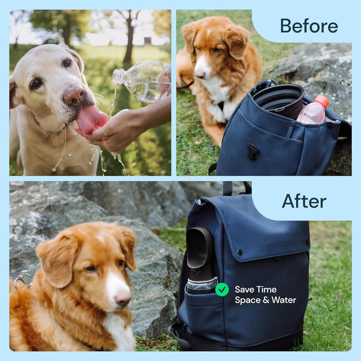 Navando compacte honden drinkfles