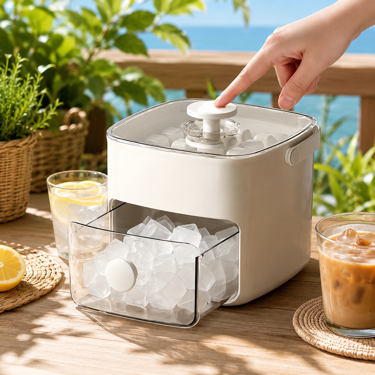 IcePress ijsblokjesmaker met drukknop