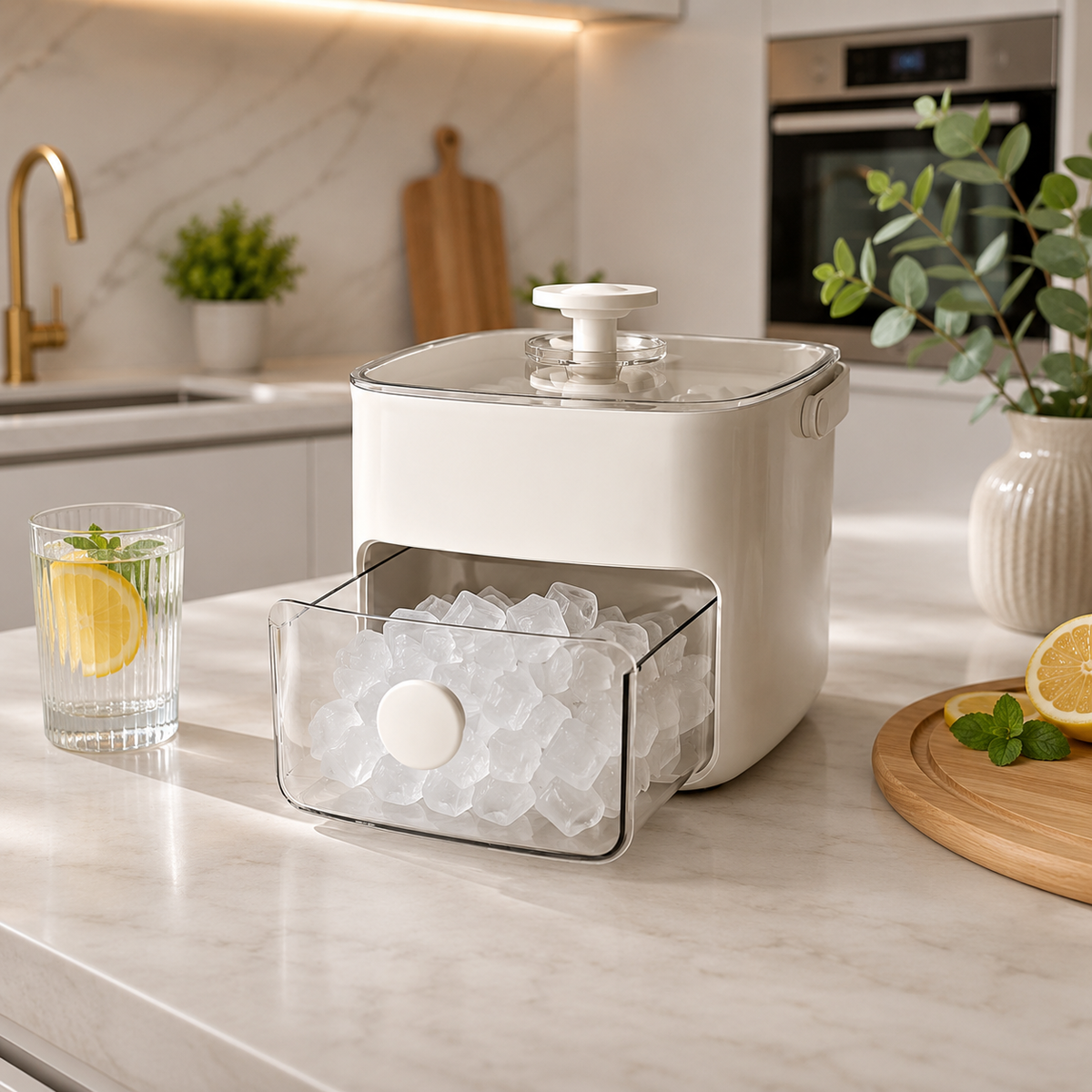 IcePress ijsblokjesmaker met drukknop
