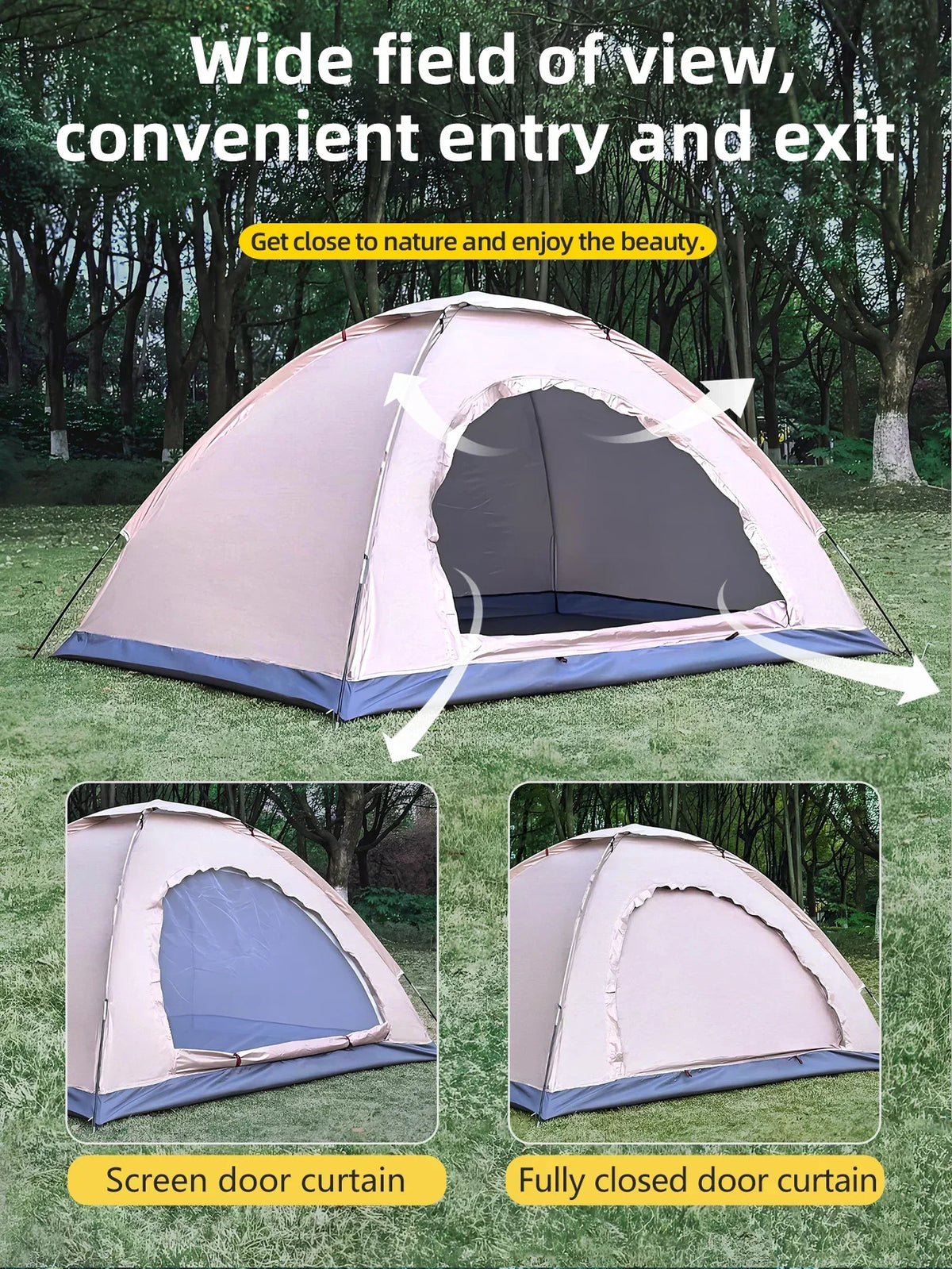 Navando compacte tweepersoons koepeltent