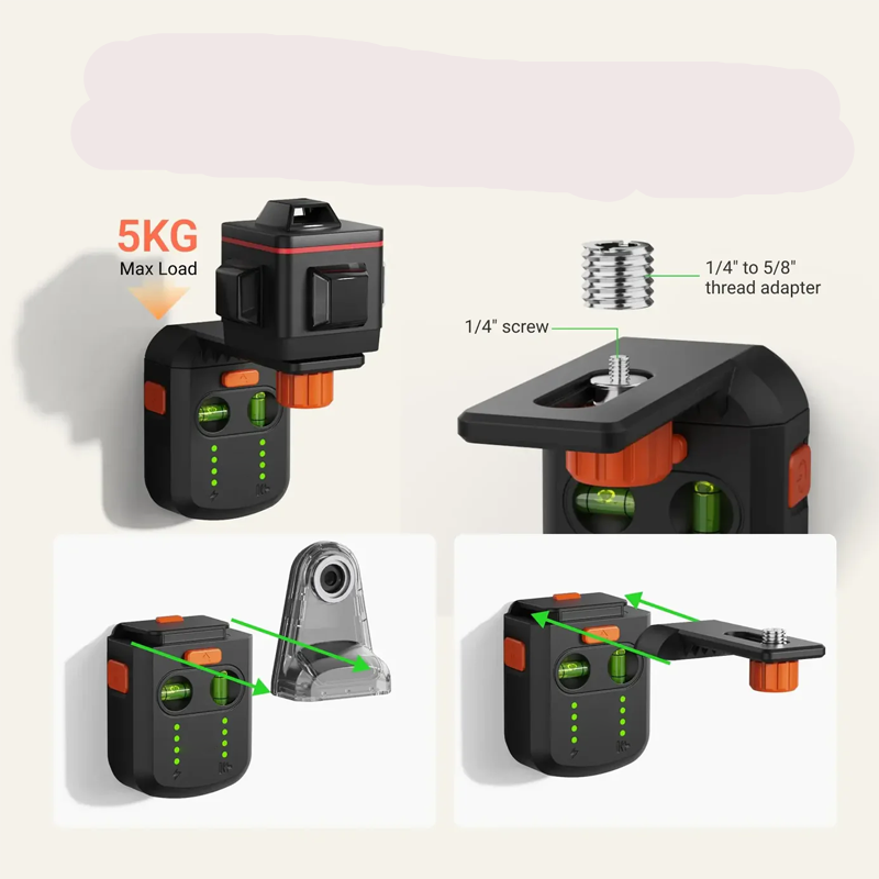 LaserFix compacte laserwaterpas met stofopvang