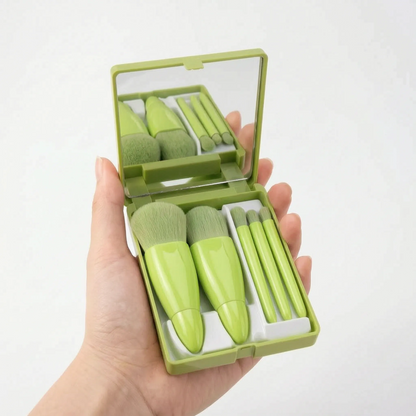 Compacte make-upkwastenset met spiegel