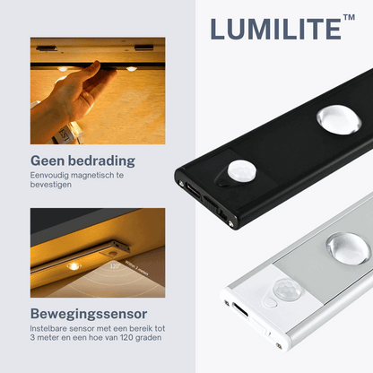 LUMILITE draadloze bewegingssensor verlichting