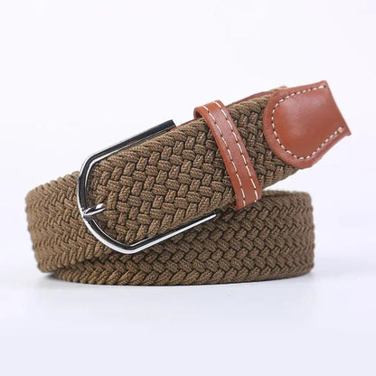 StretchBuckle elastische faux lederen riem