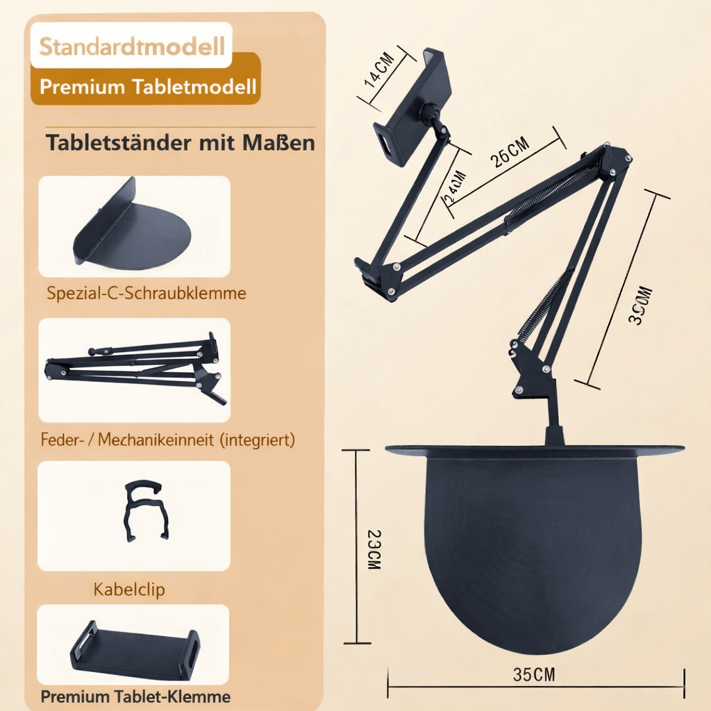VIEWMATE 360° verstelbare tablethouder