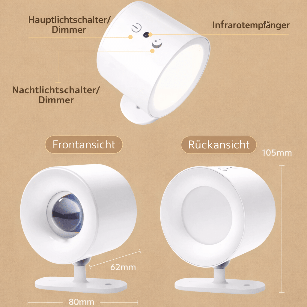 GLOWFREE draadloze LED-wandlamp