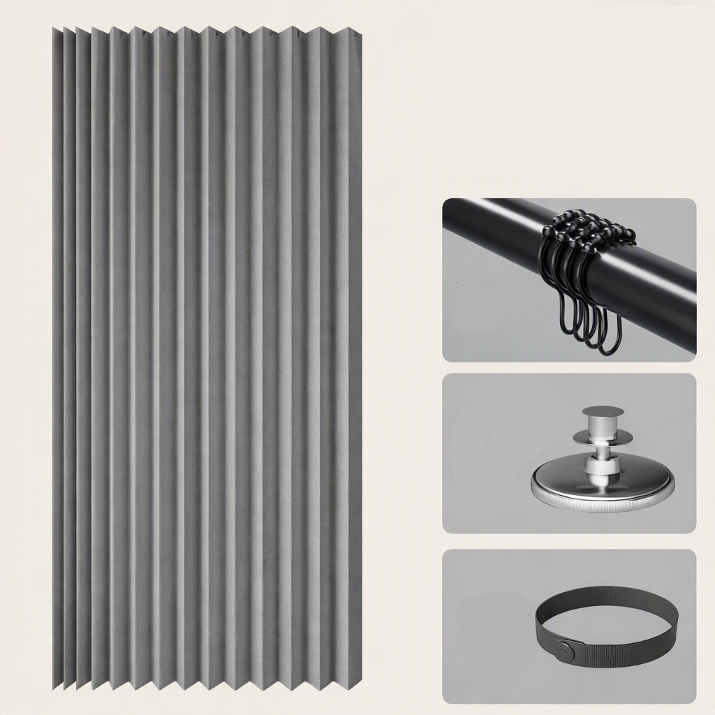 Vouwbare Doucheafscheiding met Magnetische Sluiting