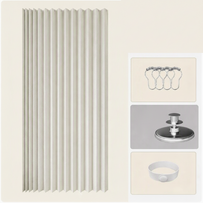 Vouwbare Doucheafscheiding met Magnetische Sluiting