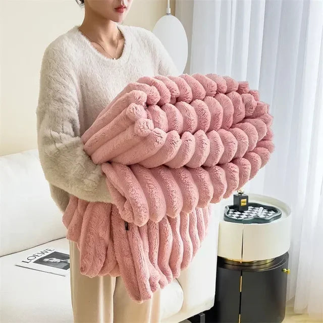 Zachte pluche warme fleece deken