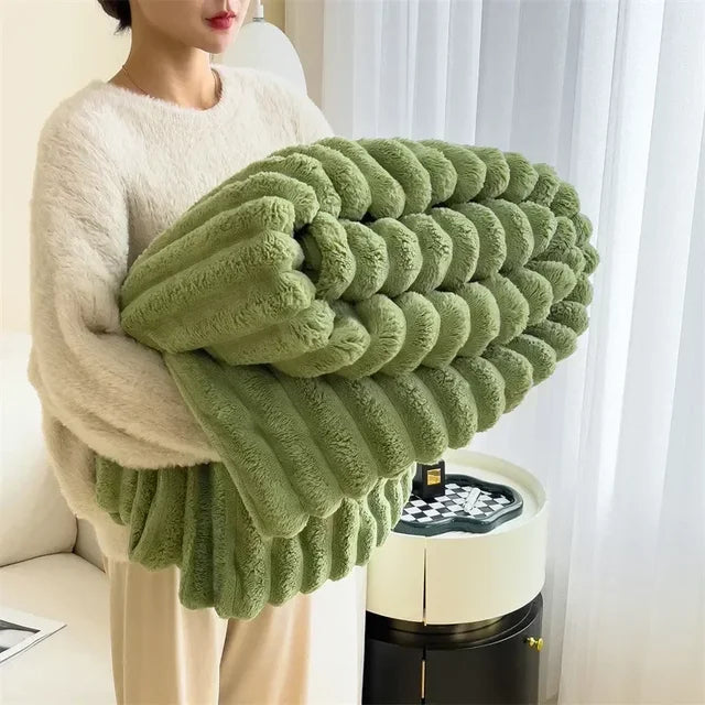 Zachte pluche warme fleece deken