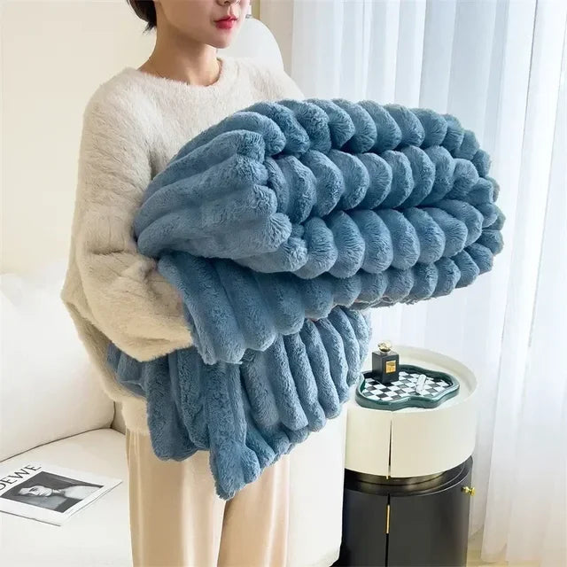 Zachte pluche warme fleece deken