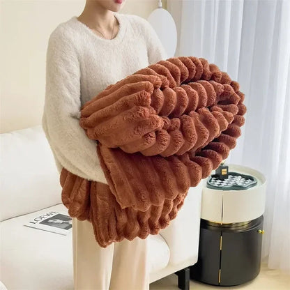 Zachte pluche warme fleece deken