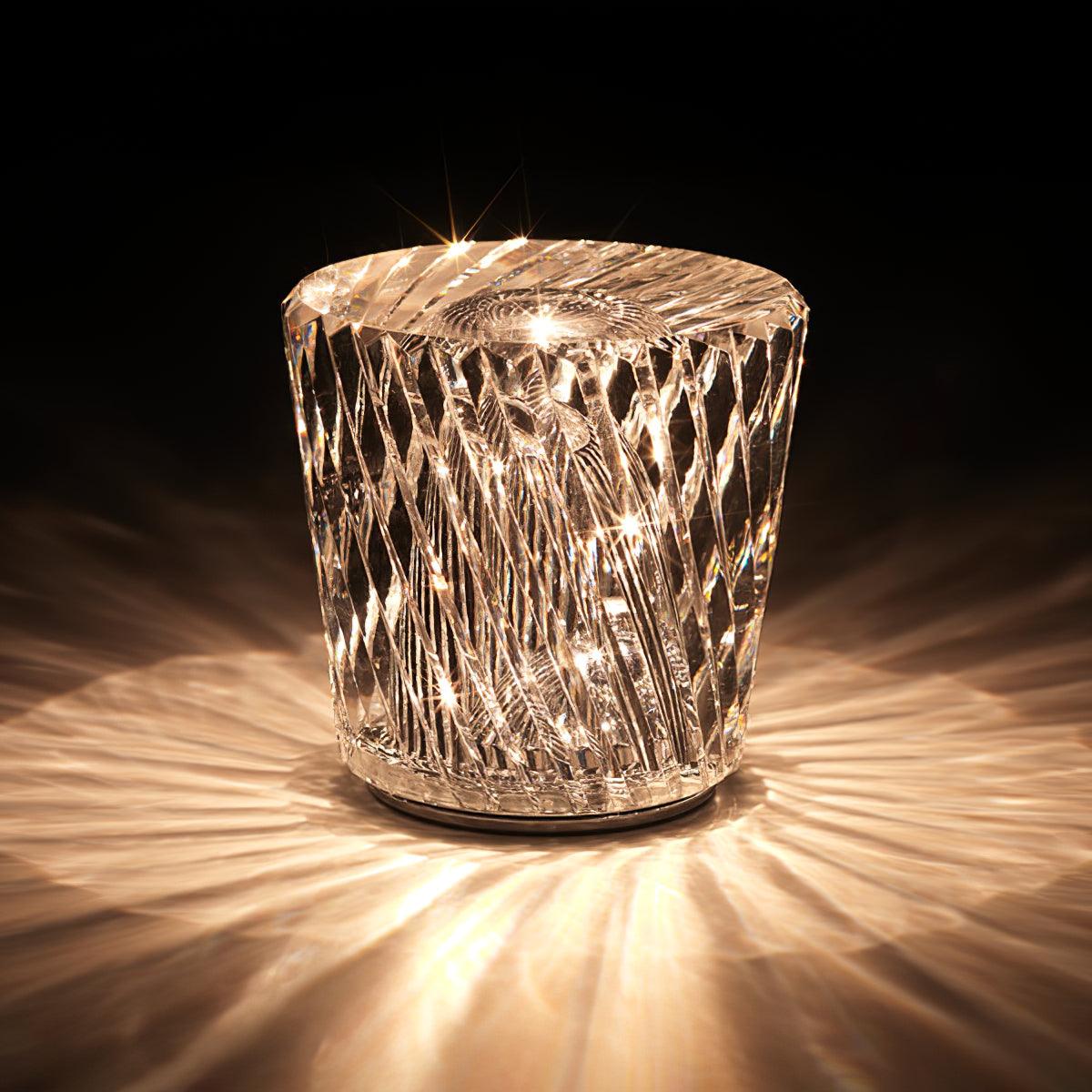 Crystal Diamond kristallen LED tafellamp