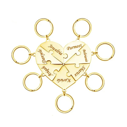 HeartLink gepersonaliseerde hartsleutelhanger