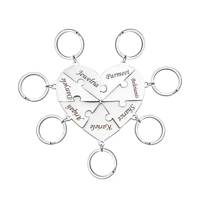 HeartLink gepersonaliseerde hartsleutelhanger