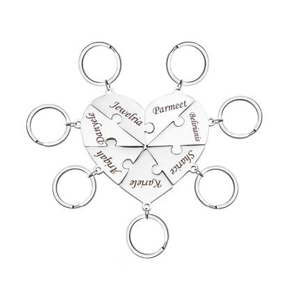 HeartLink gepersonaliseerde hartsleutelhanger