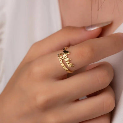 RingCrown gepersonaliseerde naamring