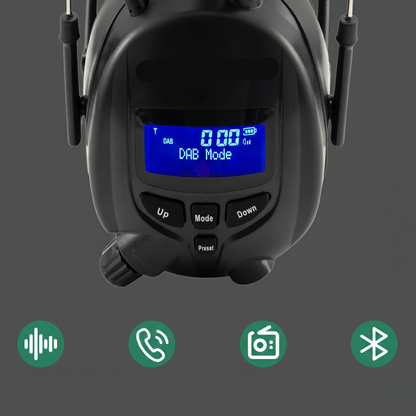 SAFE COMM DAB+/FM radio gehoorbeschermer