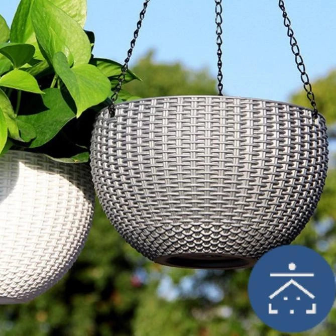 Gevlochten hangmand met ketting