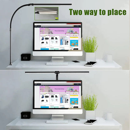 LuminaFlex dubbele LED bureaulamp