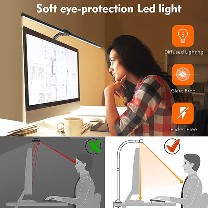 LuminaFlex dubbele LED bureaulamp