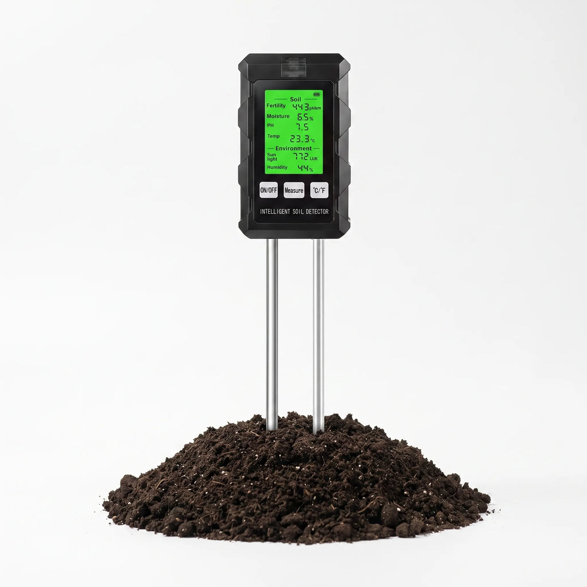 Digitale 6-in-1 bodemtester