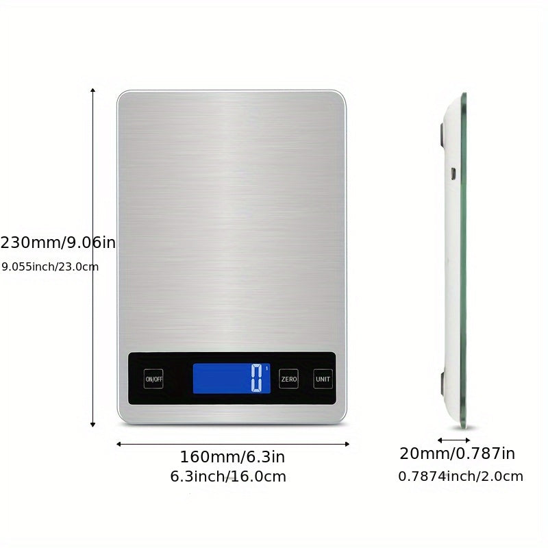 Digitale keukenweegschaal met accu 15 kg