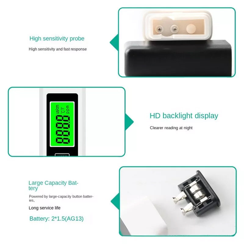 Digitale TDS watermeter voor wateranalyse