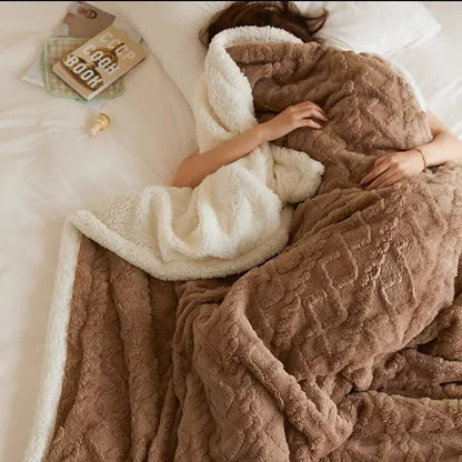 LuxyCozy dikke winter fleece deken