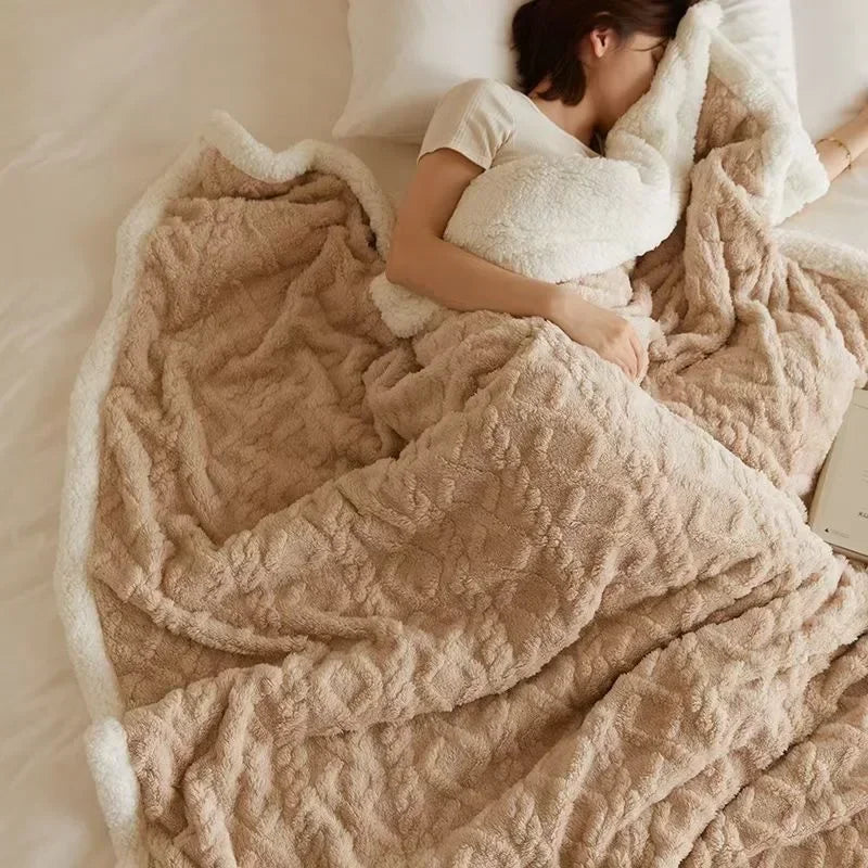 LuxyCozy dikke winter fleece deken