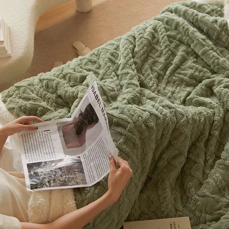 LuxyCozy dikke winter fleece deken
