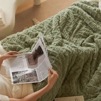 LuxyCozy dikke winter fleece deken