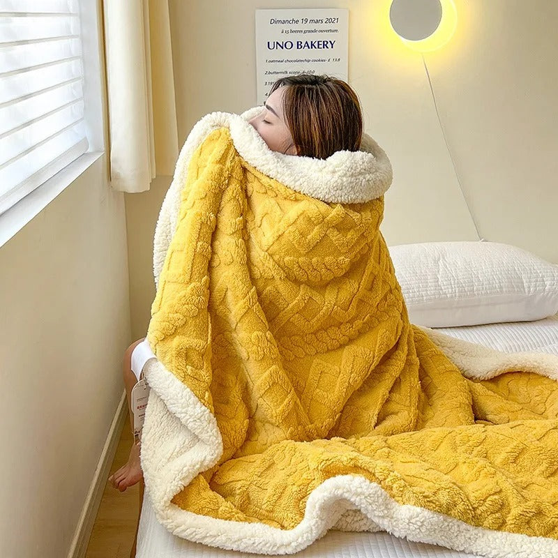 LuxyCozy dikke winter fleece deken
