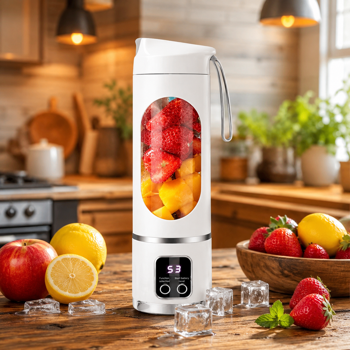 Draagbare blender met digitaal display 450ml