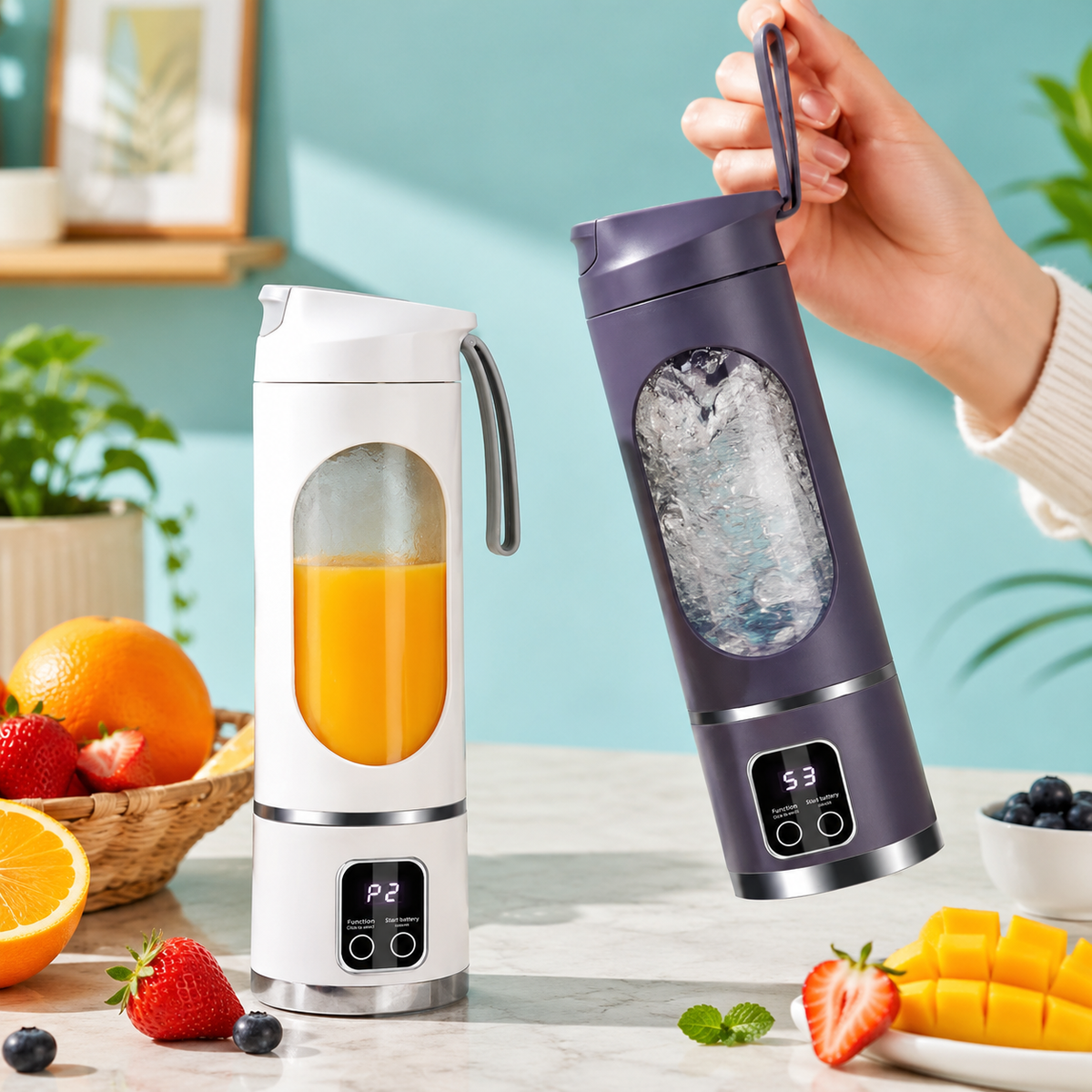 Draagbare blender met digitaal display 450ml