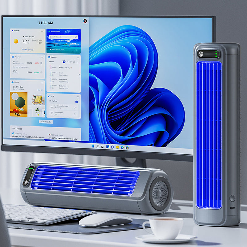 Draadloze oplaadbare torenventilator
