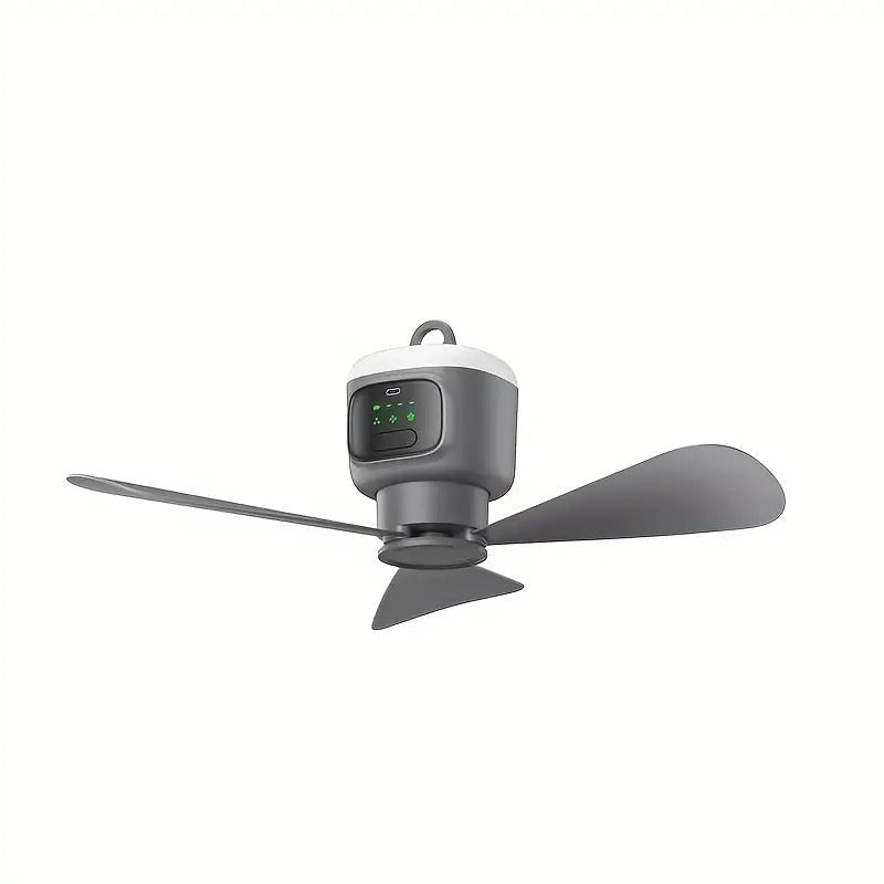 Draadloze Stille Plafondventilator met Accu en Verlichting