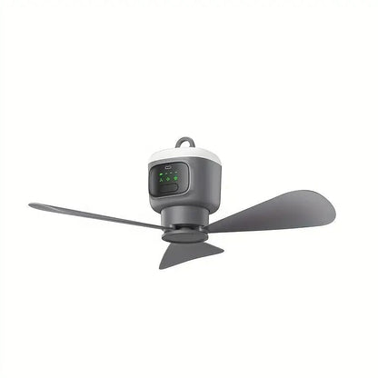 Draadloze Stille Plafondventilator met Accu en Verlichting