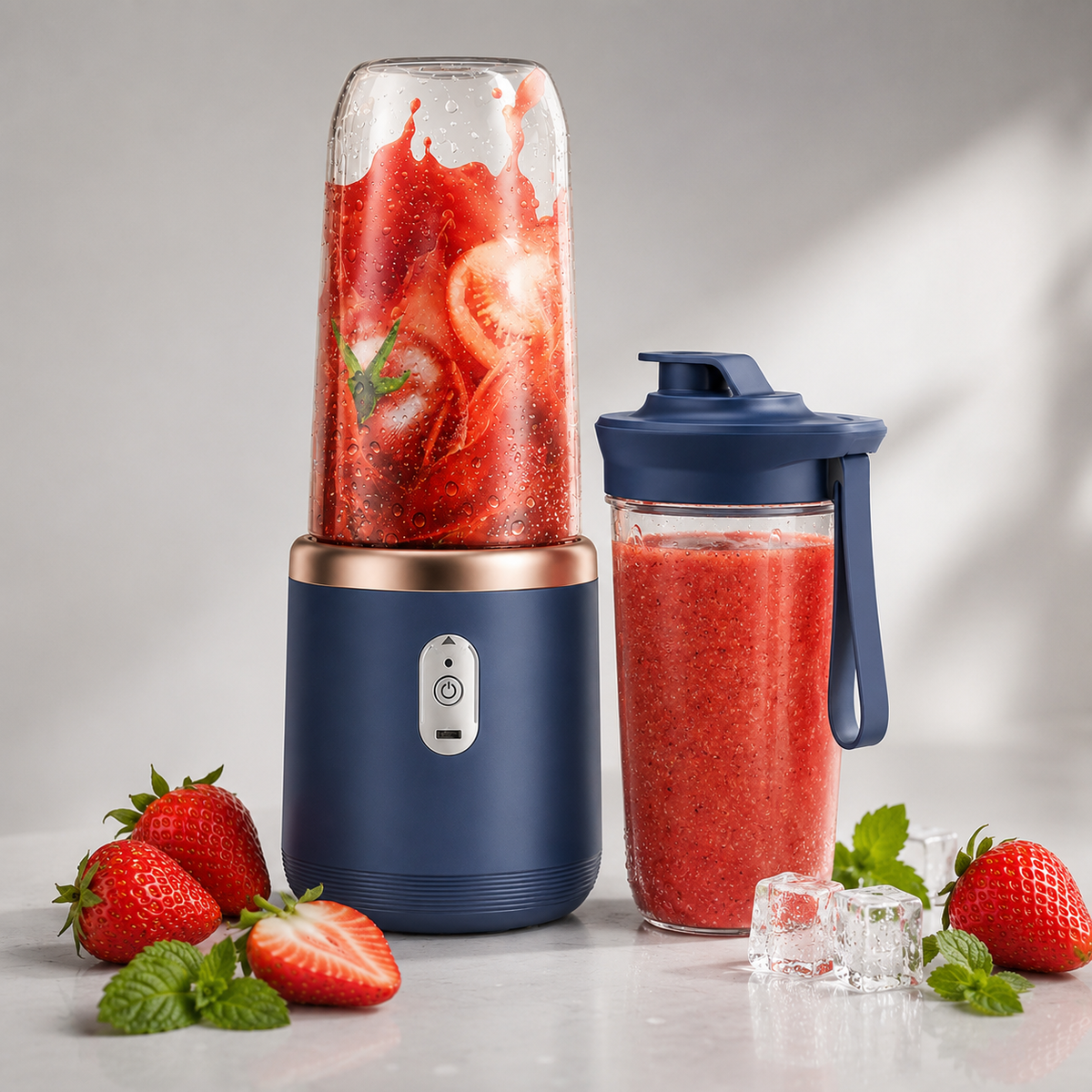 Draagbare Blender met Twee Bekers