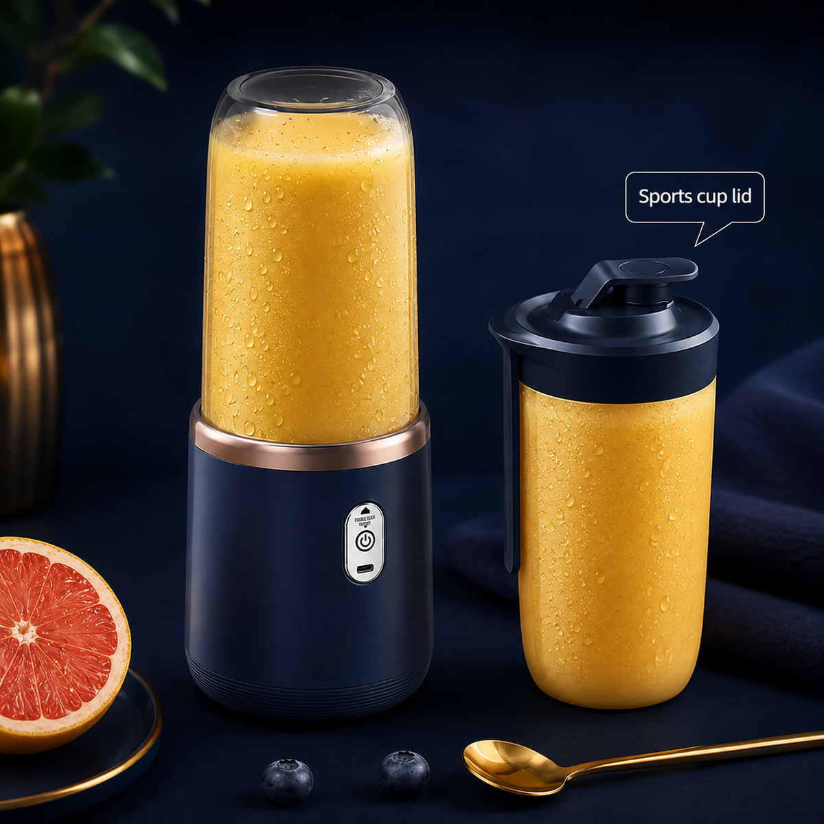 Draagbare Blender met Twee Bekers
