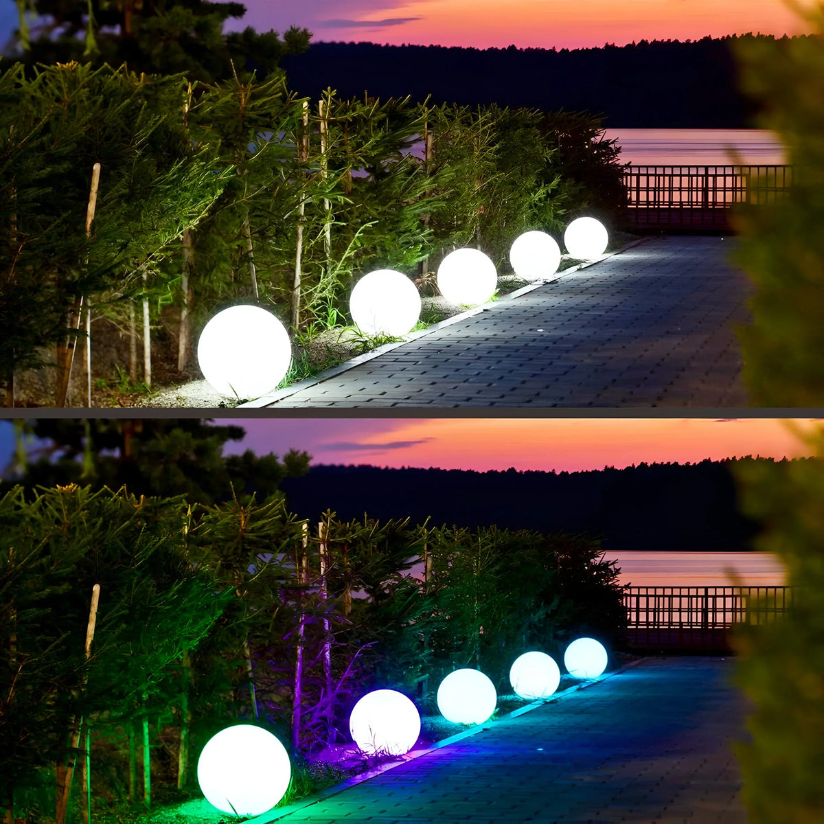 Draagbare bolvormige LED-lamp