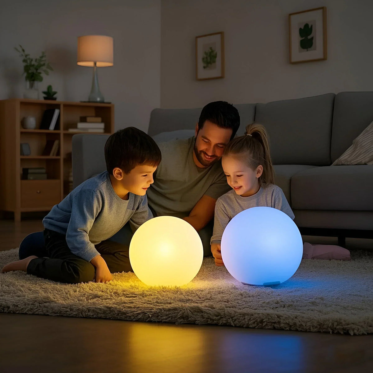 Draagbare bolvormige LED-lamp