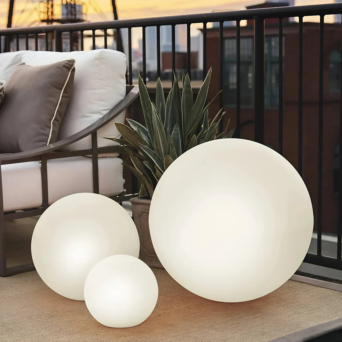 Draagbare bolvormige LED-lamp
