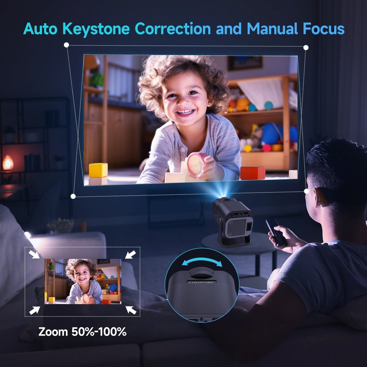 Navando draagbare mini projector