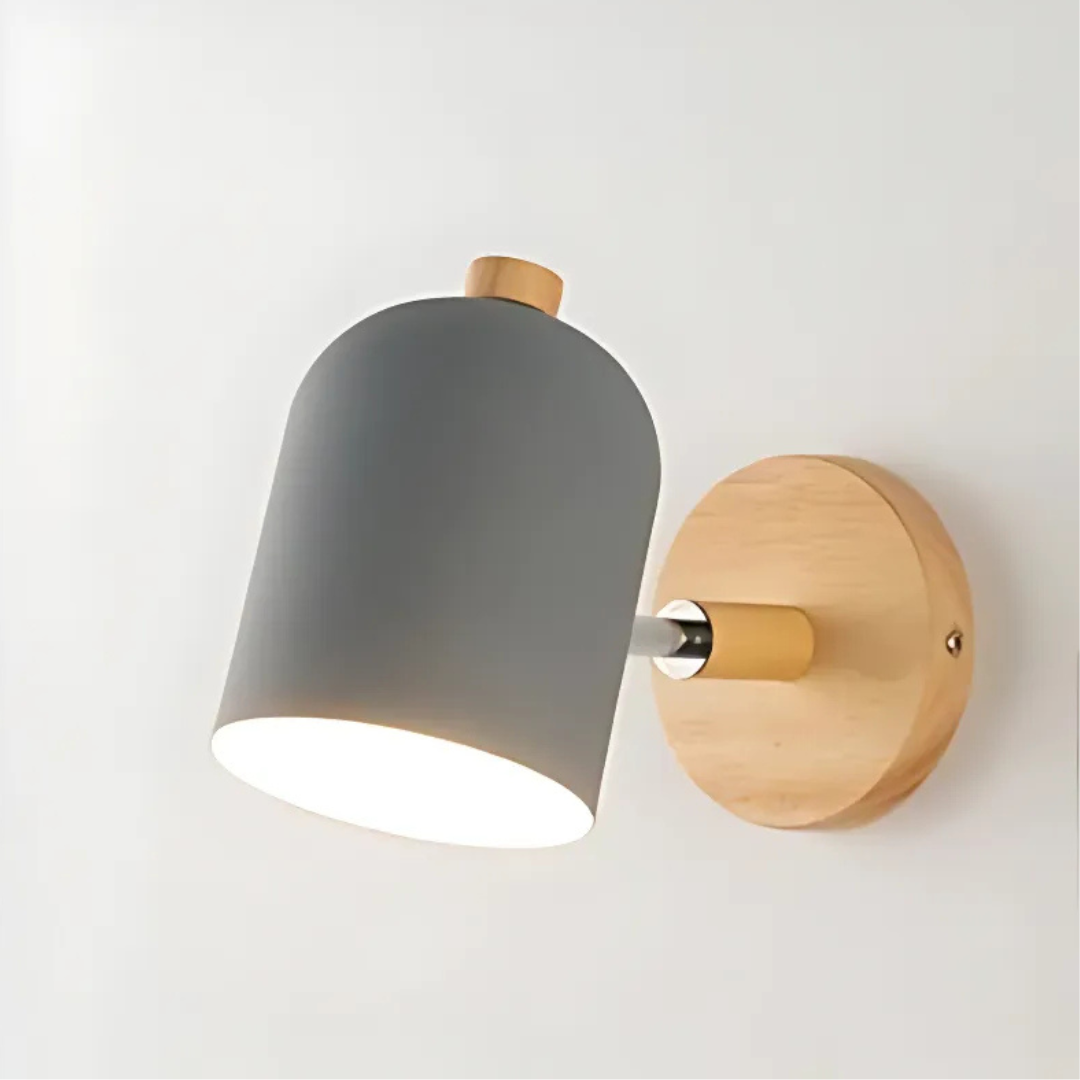 Lumio Scandinavische Houten LED Wandlamp