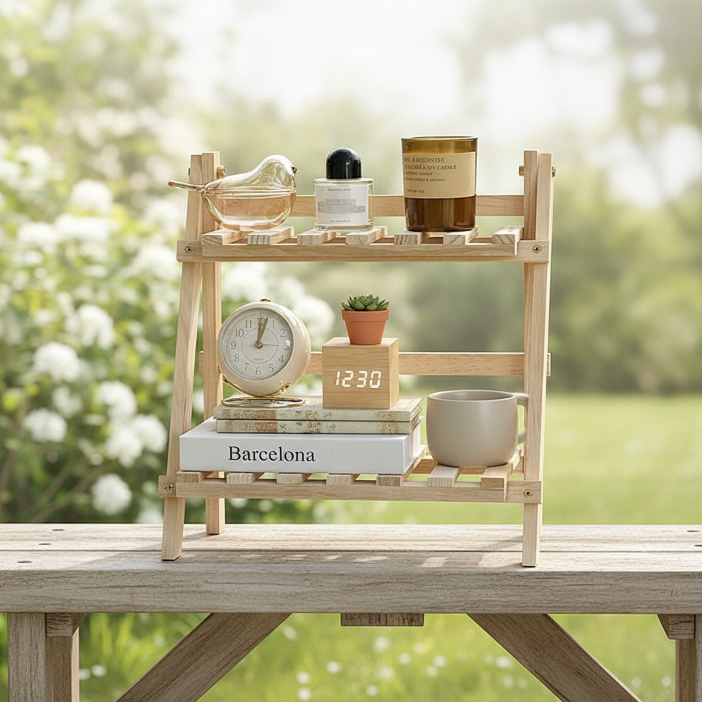ClutterBuster houten bureau-organizer