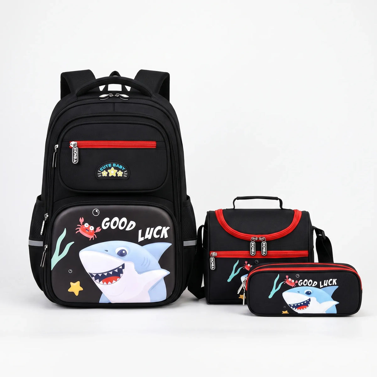 Driedelige schooltas set