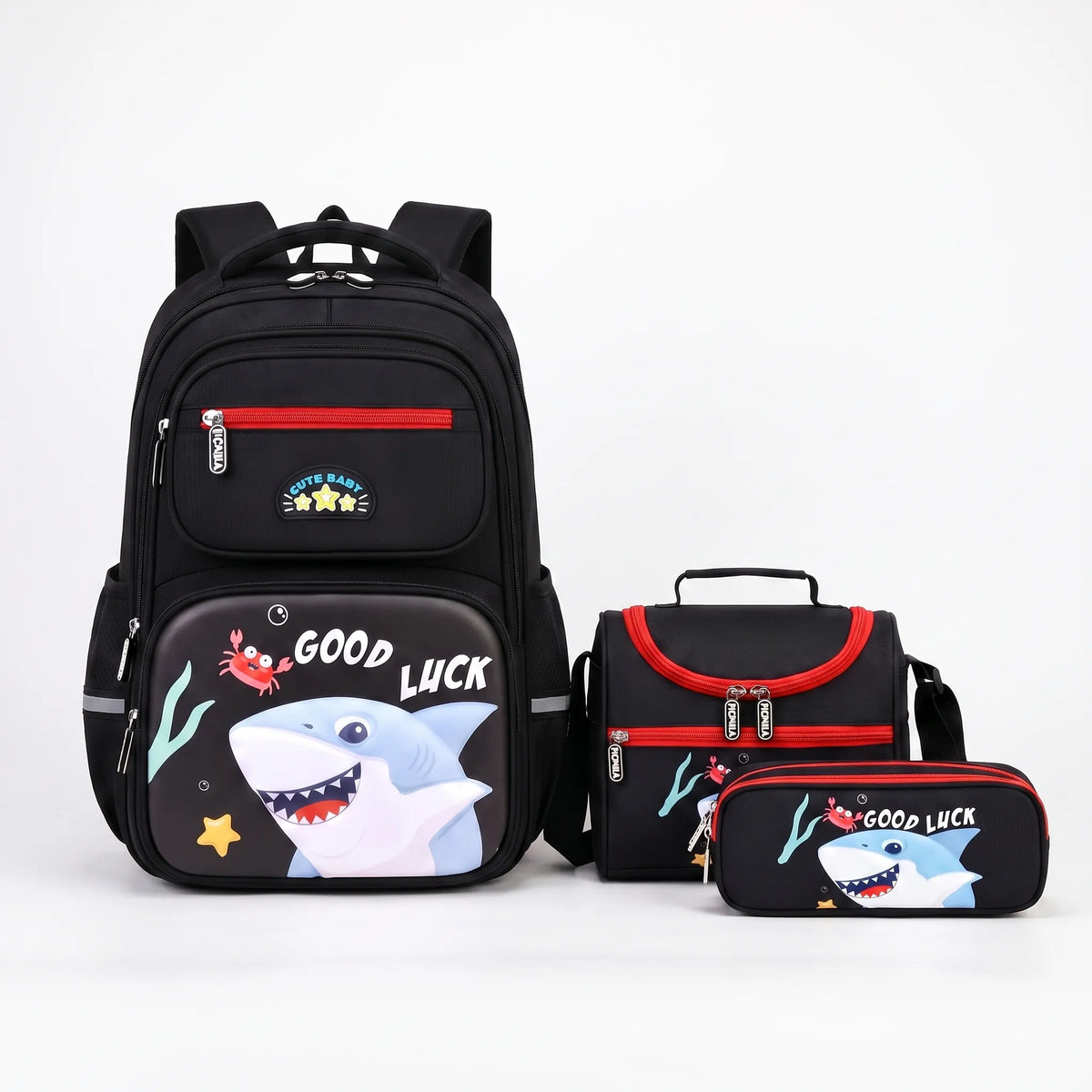 Driedelige schooltas set