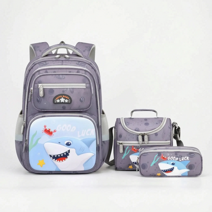 Driedelige schooltas set